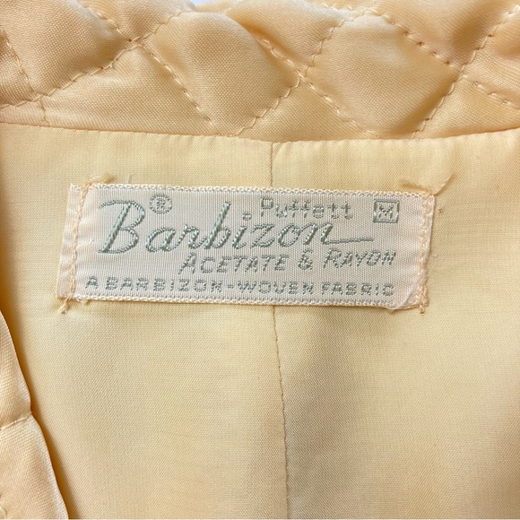 Vintage Barbizon Satin Quilted Bed Jacket 1950's Puffett - Picture 13 of 17
